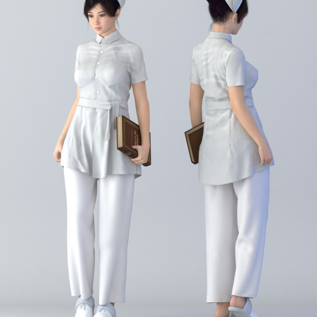 护士 女人3D模型